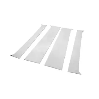 Couvre montants de porte en acier inoxydable (4 pcs) photo 3