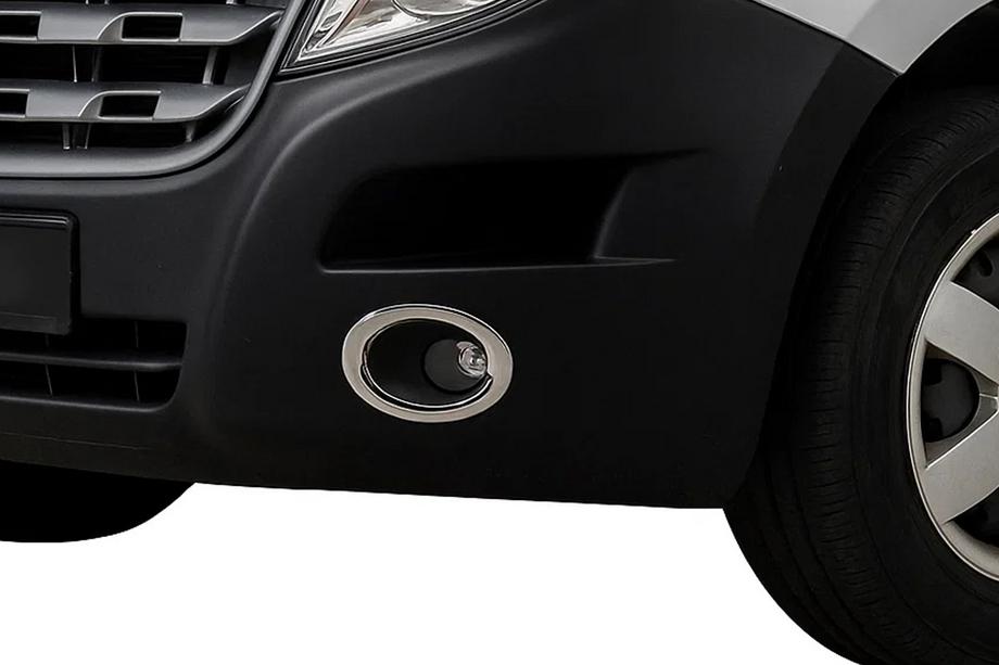 Nissan NV400 2010-2024 Caches antibrouillard Carmos (2 pcs, inox) Image
