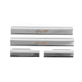 Seuils de porte intérieurs en inox Carmos (4 pcs) Volkswagen Golf 6 2008-2014 photo 1