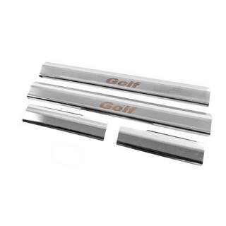 Seuils de porte intérieurs en inox Carmos (4 pcs) Volkswagen Golf 6 2008-2014 photo 2