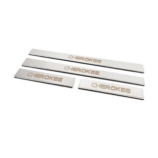 Seuils de porte Carmos V-2 (4 pcs, inox) Jeep Grand Cherokee WK 2004-2010 photo 2