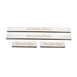 Seuils de porte Carmos (4 pcs, inox) Mercedes C-class W204 2007-2015 photo 1