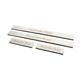 Seuils de porte Carmos (4 pcs, inox) Mercedes C-class W204 2007-2015 photo 2