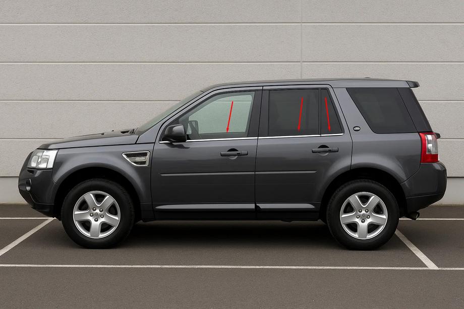 Land Rover Freelander II 2006–2014 Encadrement de vitres inox (6 pièces) Image