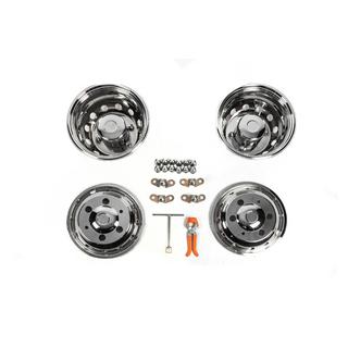 Enjoliveurs en acier inoxydable OEM (2 cerclages, 4 pcs) photo 1