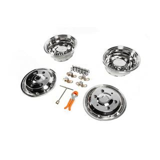 Enjoliveurs en acier inoxydable OEM (2 cerclages, 4 pcs) photo 2