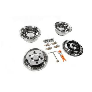 Enjoliveurs en acier inoxydable OEM (2 cerclages, 4 pcs) photo 3