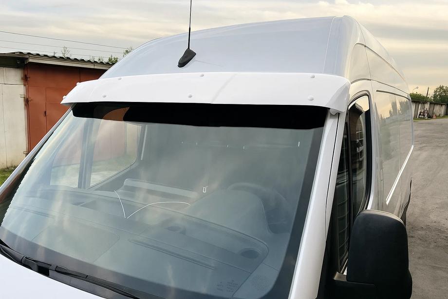Volkswagen Crafter 2006-2016 Casquette de pare-brise sur cadre (Blanc, 5mm) Image