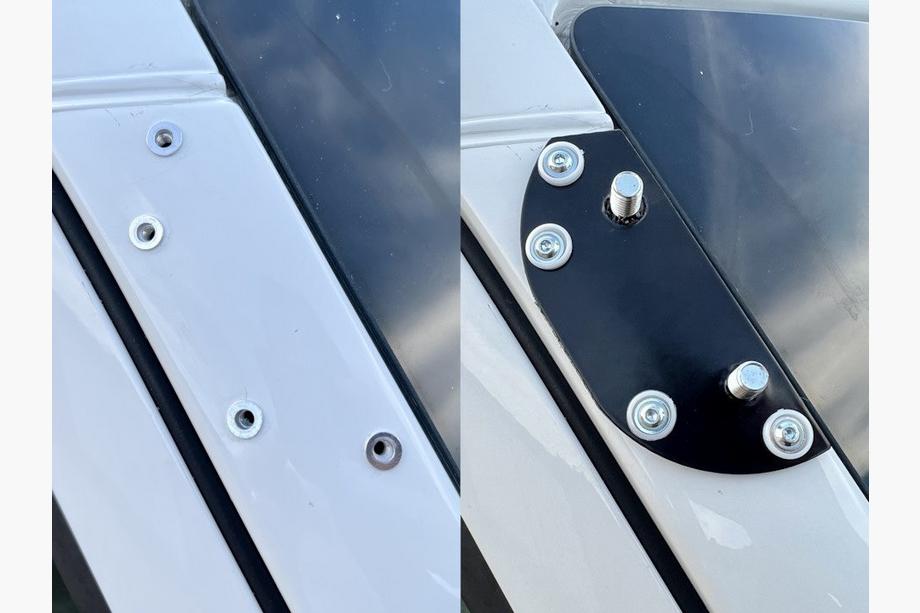 Mercedes Sprinter W907/W910 2018- Casquette de pare-brise sur cadre (Blanc, 5mm) Photo 8