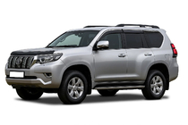 Toyota Land Cruiser Prado 150 2009-2023 Déflecteurs de vitres avec moulure chromée Niken Luxury (6 pcs) photo 1