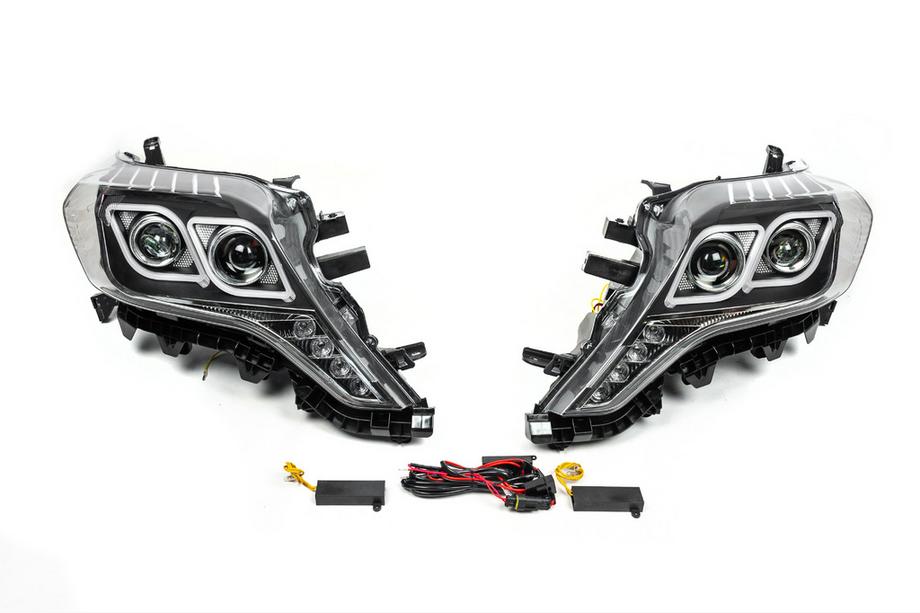 Toyota Land Cruiser Prado 150 2009-2023 Phares avant FullLED (2013-2017, Lot de 2) Image