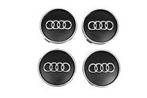 Audi Cabochons de jante noirs au5955 (59mm x 55mm, 4 pcs) photo 1