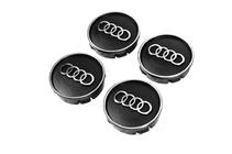 Audi Cabochons de jante noirs au5955 (59mm x 55mm, 4 pcs) photo 2
