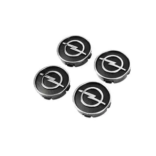 Cabochons de jante noirs o9555tur-bl (59mm à 55mm, lot de 4) photo 1