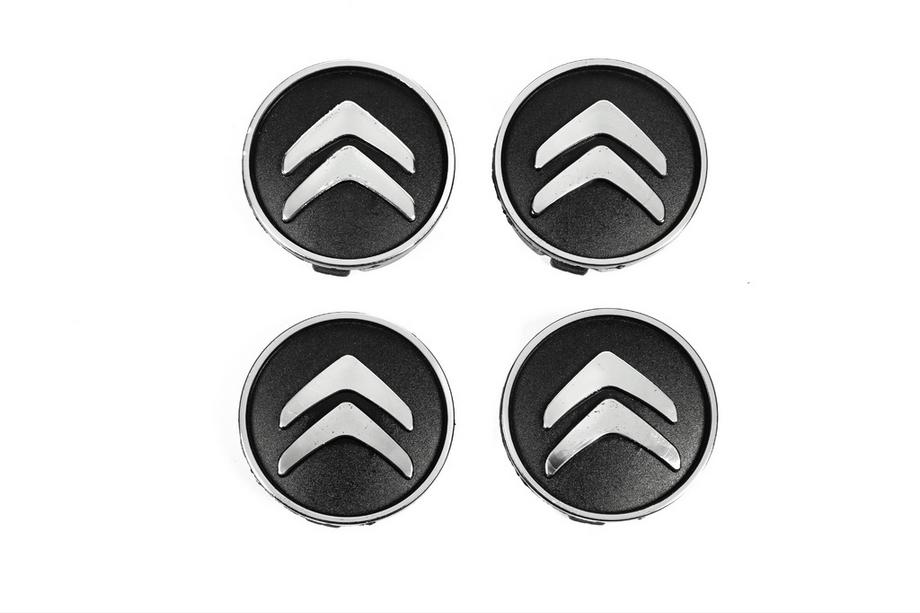 Citroen Enjoliveurs de jante noirs cit5955tur-bl (59mm à 55mm, 4 pcs) Image