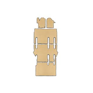 Tapis EVA V-Class ExtraLong 2 latéraux (Retrait uniquement, habitacle complet, Beige) photo 1