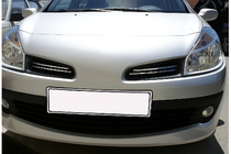 Renault Clio III 2005-2012 Couvre-Calandre Chromés (4 pcs, Acier Inoxydable) photo 1