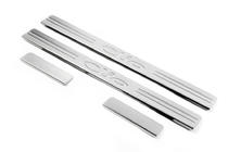 Renault Clio III 2005-2012 Seuils de porte OmsaLine (4 pcs, inox) photo 4