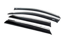 Kia Sorento II XM 2009-2014 Déflecteurs de vitres avec moulure chromée (4 pcs, Niken) photo 5
