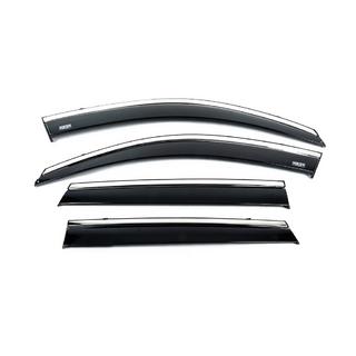 Déflecteurs de vitres avec moulure chromée (4 pcs, Niken) photo 4
