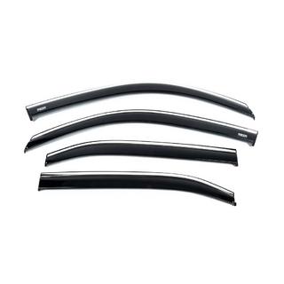 Déflecteurs de vitres avec moulure chromée (4 pcs, Niken) photo 2