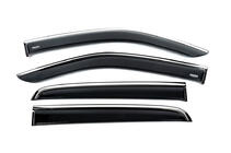 Isuzu D-Max 2019- Déflecteurs de vitres avec moulure chromée (4 pcs, Niken) photo 1