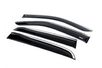 Isuzu D-Max 2019- Déflecteurs de vitres avec moulure chromée (4 pcs, Niken) photo 2