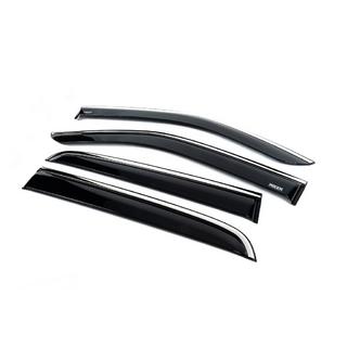 Déflecteurs de vitres avec moulure chromée (4 pcs, Niken) Isuzu D-Max 2019- photo 2