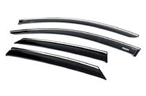 Opel Corsa F 2019- Déflecteurs de vitres avec moulure chromée (4 pcs, Niken) photo 2