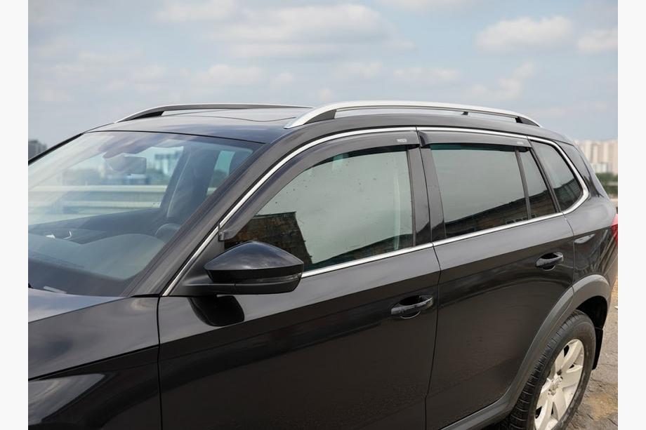 Skoda Kamiq 2019- Déflecteurs de vitres avec moulure chromée (2019-2023, 4 pcs, Niken) Image
