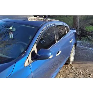 Déflecteurs de vitres avec moulure chromée (4 pcs, Niken) photo 1