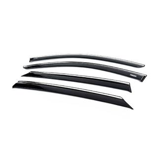 Déflecteurs de vitres avec moulure chromée (4 pcs, Niken) photo 2