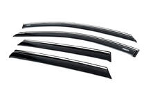 Hyundai I-20 2020- Déflecteurs de vitres avec moulure chromée (4 pcs, Niken) photo 2