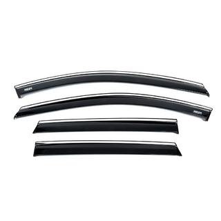 Déflecteurs de vitres avec moulure chromée (4 pcs, Niken) photo 1
