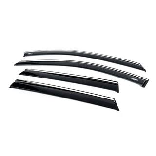 Déflecteurs de vitres avec moulure chromée (4 pcs, Niken) photo 2