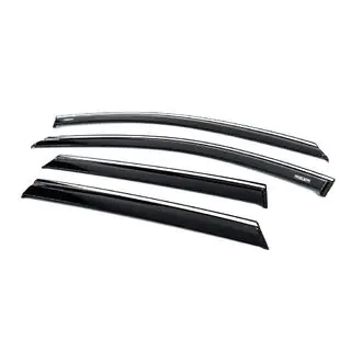 Déflecteurs de vitres avec moulure chromée (4 pcs, Niken) Hyundai I-20 2020- photo 2