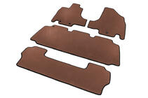 Honda Odyssey 2010–2017 Tapis de sol (3 rangées, EVA, Marron) photo 2