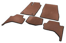 Mitsubishi L200 2015-2024 Tapis de sol EVA (Long Base, Marron) photo 2