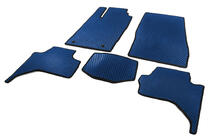 Mitsubishi L200 2015-2024 Tapis de sol EVA (Long base, Bleu) photo 2