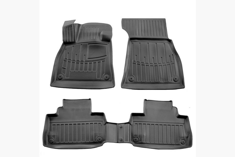 Audi Q8 e-Tron/Q8 e-tron Sportback 2018-2025 Tapis de sol en caoutchouc Stingray 3D (4 pcs) Image
