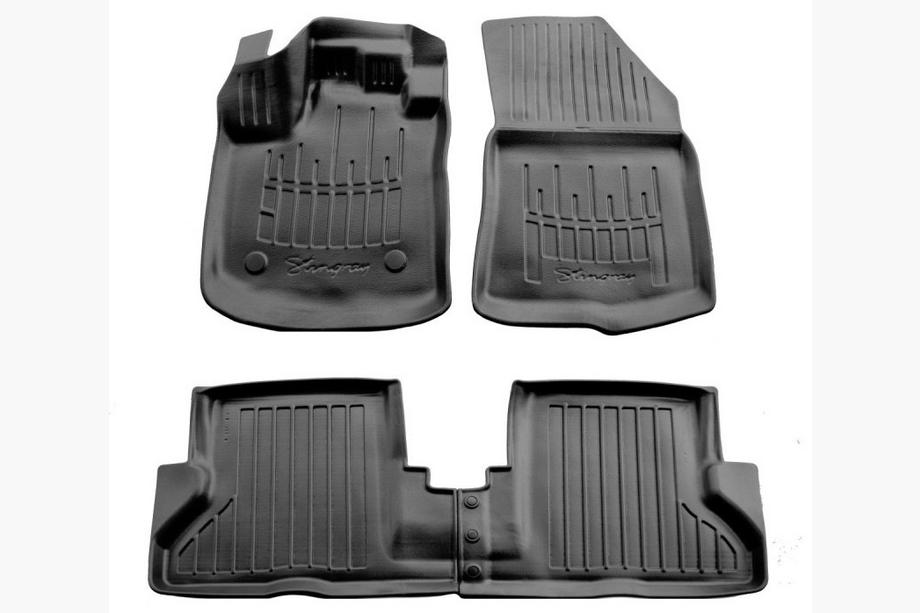 Dacia Dokker 2013-2022 Tapis de sol en caoutchouc Stingray 3D (4 pcs) Image