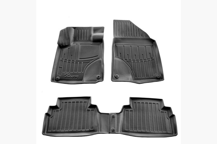 Geely Binyue/Coolray 2018- Tapis de sol en caoutchouc Stingray 3D (4 pcs) Image