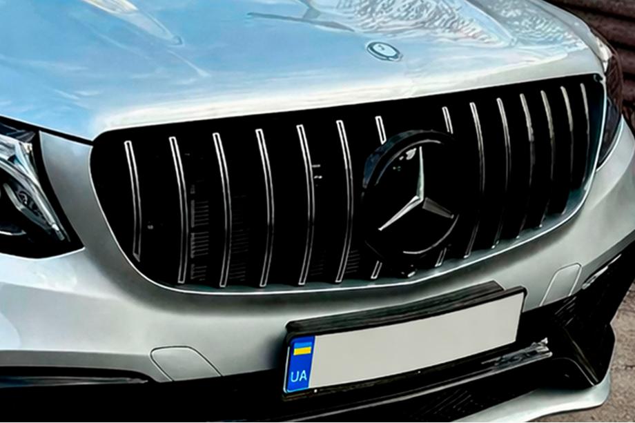 Mercedes GLE/ML class W166 2011-2018 Emblème avant sous verre, contour noir a0008880111 (Pour GLE) Photo 2