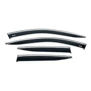 Déflecteurs de vitres avec moulure chromée (4 pcs, Niken) Hyundai Kona 2023- photo 3