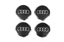 Audi Caches moyeu 57/61 mm avec anneau (4 pcs, noir) photo 1
