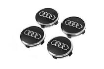 Audi Caches moyeu 57/61 mm avec anneau (4 pcs, noir) photo 2