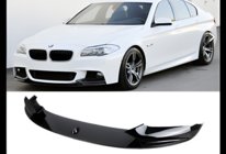 BMW 5 Series F10/F11 2010–2016 Lame avant DPT Lip V-1 (pour M-Performance, noir brillant) photo 2
