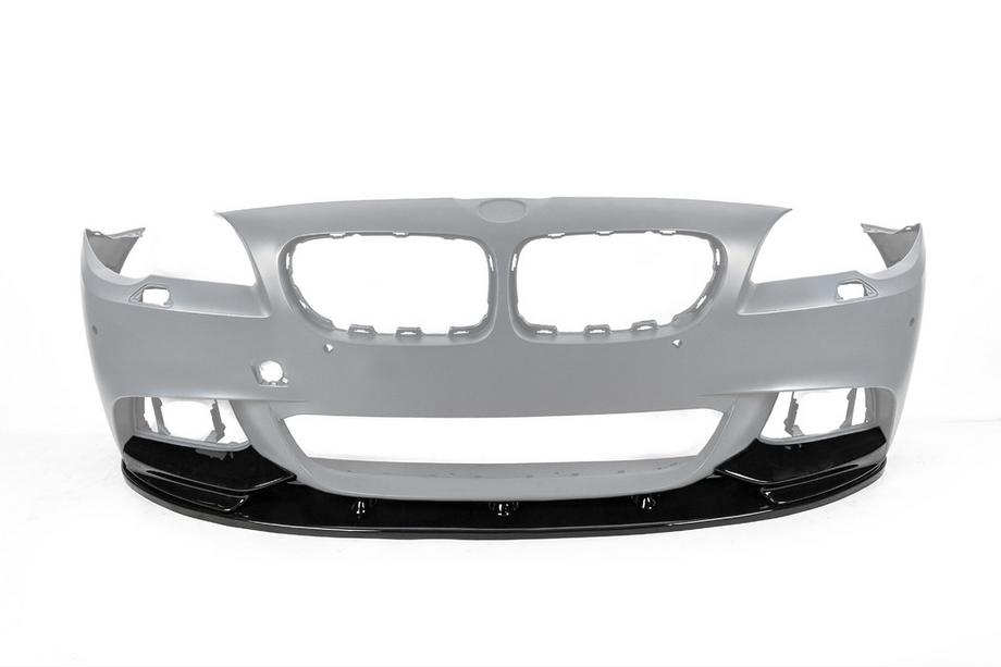BMW 5 Series F10/F11 2010–2016 Lame avant DPT Lip V-2 (pour M-Performance, noir brillant) Photo 3