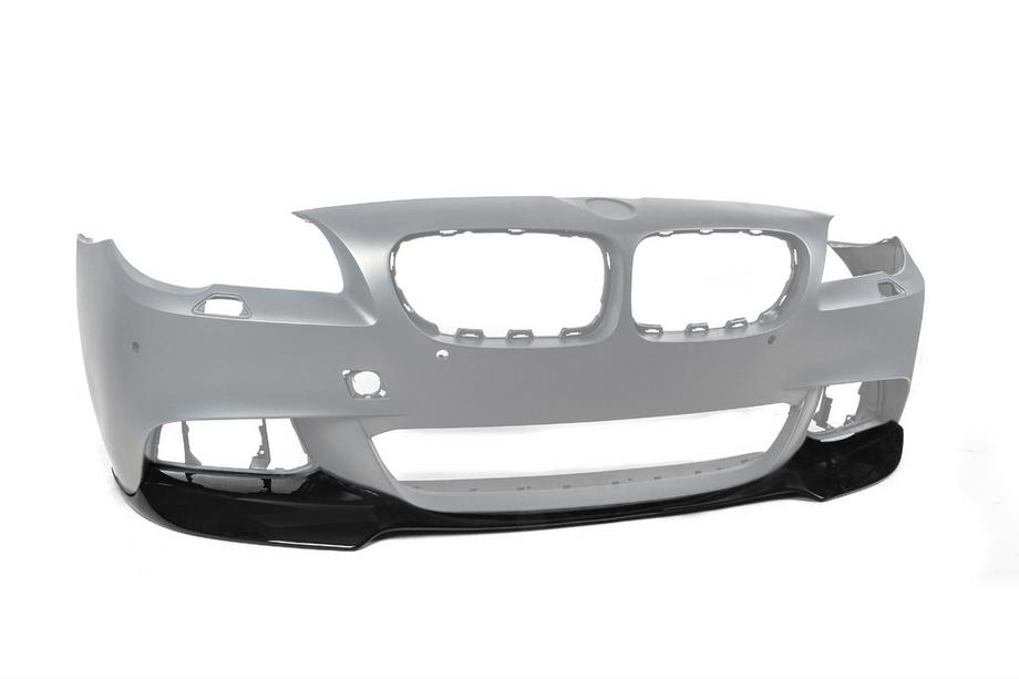 BMW 5 Series F10/F11 2010–2016 Lame Avant DPT Lip V-3 (Pour M-Performance, Noir Brillant) Photo 9