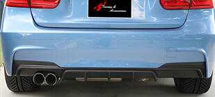 BMW 3 Series F30/F31 2012-2019 Diffuseur Arriere DPT V-1 (pour M Performance, Noir Brillant) photo 1